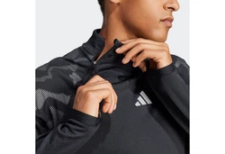 adidas Performance Rollkragenshirt ULT HIVIS Schwarz/Dunkelgrau/Grau