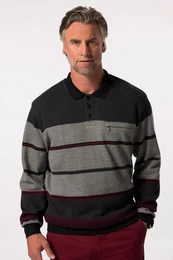 Sweatshirt Sweatshirt Polokragen Brusttasche