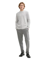 TOM TAILOR Denim 2-in-1 Langarmshirt Grau/Hellgrau
