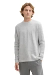TOM TAILOR Denim 2-in-1 Langarmshirt Grau/Hellgrau