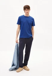 Armedangels T-Shirt JAAMES STRUCTURE Blau/Dunkelblau/Hellblau