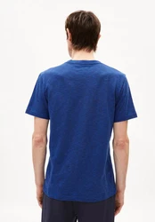Armedangels T-Shirt JAAMES STRUCTURE Blau/Dunkelblau/Hellblau