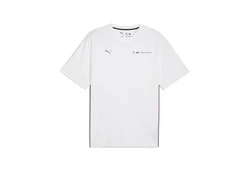 PUMA T-Shirt BMW M Motorsport Essentials+ Logo Herren Weiß/Schwarz/Dunkelblau/Rosa