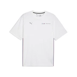 PUMA T-Shirt BMW M Motorsport Essentials+ Logo Herren Weiß/Schwarz/Dunkelblau/Rosa