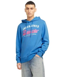 Jack & Jones Kapuzensweatshirt Logoprint Mischfarben/Dunkelgrün/Grün/Schwarz/Hellblau