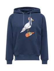 Derbe Sweatshirt Hoodie Sturmmöwe marine/hellbraun/pastellrot/wei