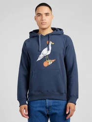 Derbe Sweatshirt Hoodie Sturmmöwe marine/hellbraun/pastellrot/wei