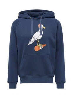 Derbe Sweatshirt Hoodie Sturmmöwe marine/hellbraun/pastellrot/wei