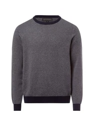 Finshley & Harding Strickpullover Dunkelblau/Dunkelgrau/Grau