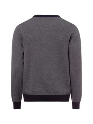 Finshley & Harding Strickpullover Dunkelblau/Dunkelgrau/Grau