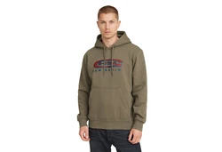 G-STAR Sweatshirt Old Skool Logo Dunkelgrün/Khaki/Braun/Beige