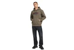 G-STAR Sweatshirt Old Skool Logo Dunkelgrün/Khaki/Braun/Beige
