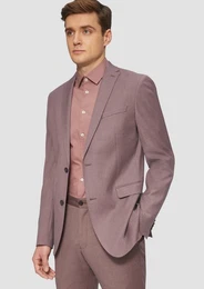 Sakko s.O PURE: Slim-Fit-Sakko aus Viskosestretch