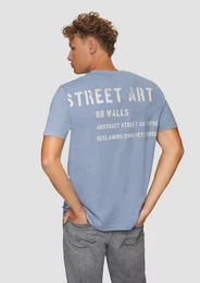 Kurzarmshirt T-Shirt mit Front- und Rckenprint Artwork