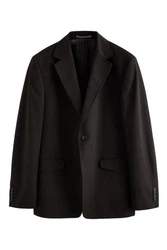 Next Baukastensakko EDIT Slim Fit Anzugjacke Western-Stil Schwarz/Dunkelbraun/Braun