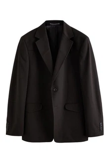 Next Baukastensakko EDIT Slim Fit Anzugjacke Western-Stil Schwarz/Dunkelbraun/Braun