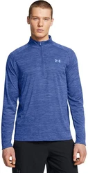 Under Armour Longsleeve Ua Tech Textured 1/2 Zip Rot/Hellblau/Blau/Dunkelblau