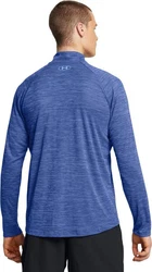 Under Armour Longsleeve Ua Tech Textured 1/2 Zip Rot/Hellblau/Blau/Dunkelblau