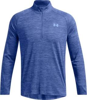 Under Armour Longsleeve Ua Tech Textured 1/2 Zip Rot/Hellblau/Blau/Dunkelblau