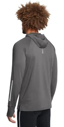 Under Armour Hoodie UA Launch Elite CW Hoody Dunkelgrau/Grau/Rot
