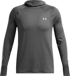 Under Armour Hoodie UA Launch Elite CW Hoody Dunkelgrau/Grau/Rot