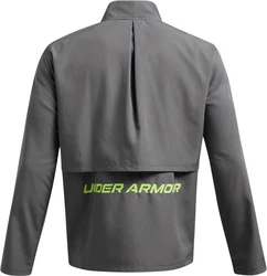 Under Armour Softshelljacke Ua Launch Jacket Hellgrau/Grau/Dunkelgrau/Rot