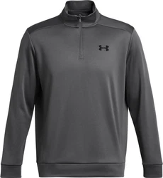 Under Armour Fleecepullover UA ARMOUR FLEECE 1/4 ZIP Grau/Dunkelgrau/Hellgrau/Rot