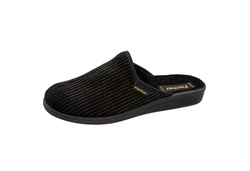 Fischer-Markenschuh Frank Pantoffel Schwarz/Lila