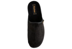 Fischer-Markenschuh Frank Pantoffel Schwarz/Lila