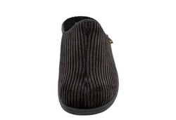 Fischer-Markenschuh Frank Pantoffel Schwarz/Lila