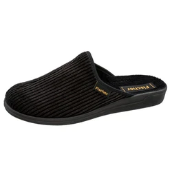 Fischer-Markenschuh Frank Pantoffel Schwarz/Lila