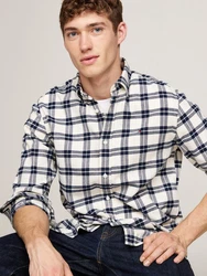 Tommy Hilfiger Langarmhemd Brushed Easy Check RF Shirt mehrfarbig/ivory multi