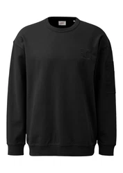 s.Oliver Sweatshirt mit Logo schwarz