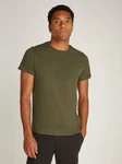Tommy Jeans T-Shirt Dunkelgrün/Khaki