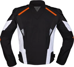 Modeka Motorradjacke Lineos Rot/Orange/Schwarz/Weiß