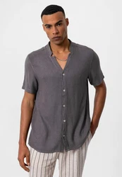 Antioch Blusenshirt Dili Dunkelgrau/Grau/Schwarz
