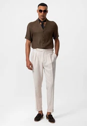 Antioch Blusenshirt Dili Dunkelbraun/Braun/Dunkelgrün/Khaki
