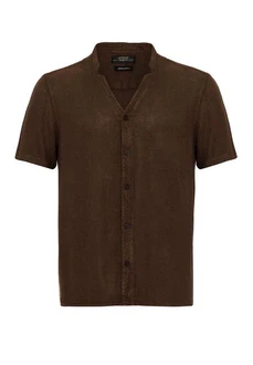 Antioch Blusenshirt Dili Dunkelbraun/Braun/Dunkelgrün/Khaki
