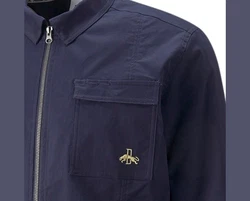 PUMA Canvasjacke Dassler Legacy Jacket Dunkelblau/Hellblau