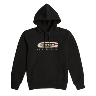 G-STAR Sweatshirt Old Skool Logo ecru / dunkelrot / schwarz