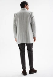 Antioch Wintermantel Mandarin Collar Coat Grau/Dunkelgrau/Hellgrau