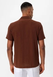Antioch Blusenshirt Nassau Braun/Dunkelrot/Dunkelbraun