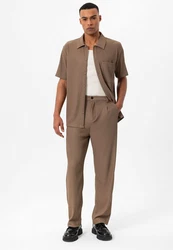 Antioch Blusenshirt Hargeisa Braun/Khaki/Beige/Grau/Dunkelbraun