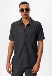 Antioch Blusenshirt Hargeisa Grau/Schwarz/Dunkelgrau