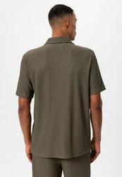 Antioch Blusenshirt Hargeisa Khaki/Dunkelgrün/Grau