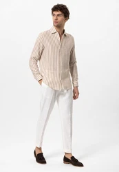 Antioch Blusenshirt Lusaka Rot/Beige/Creme/Braun