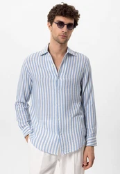 Antioch Blusenshirt Lusaka Blau/Hellblau