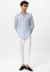 Antioch Blusenshirt Lusaka Blau/Hellblau