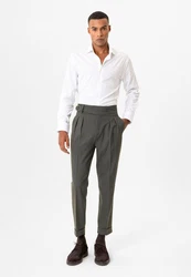 Antioch 7/8-Strandhose Abelard Dunkelgrün/Khaki/Dunkelgrau
