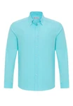 Dandalo Blusenshirt Fred Türkis/Hellblau